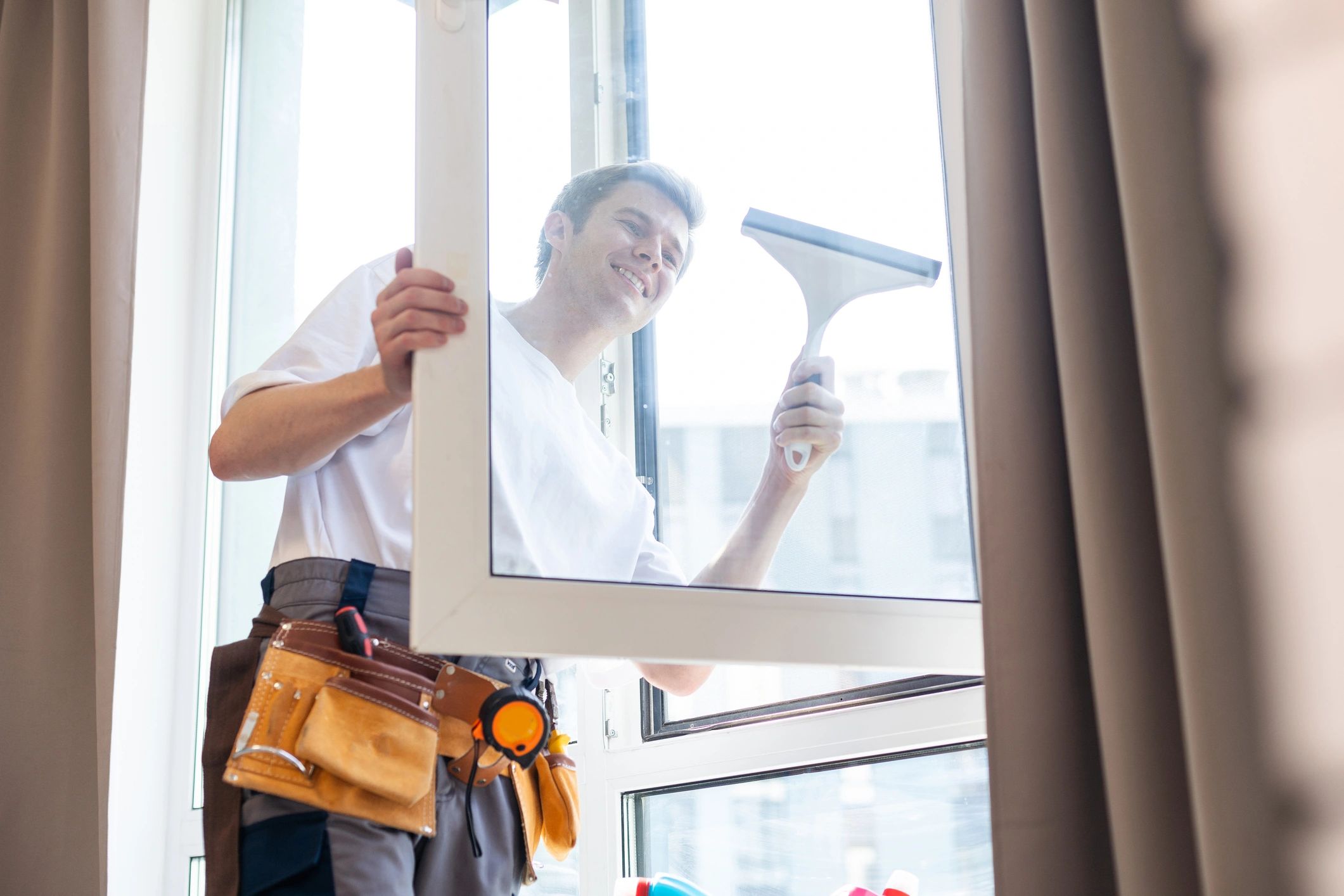 The Before & After: Hard Water Stains vs. Cowtown Squeegee